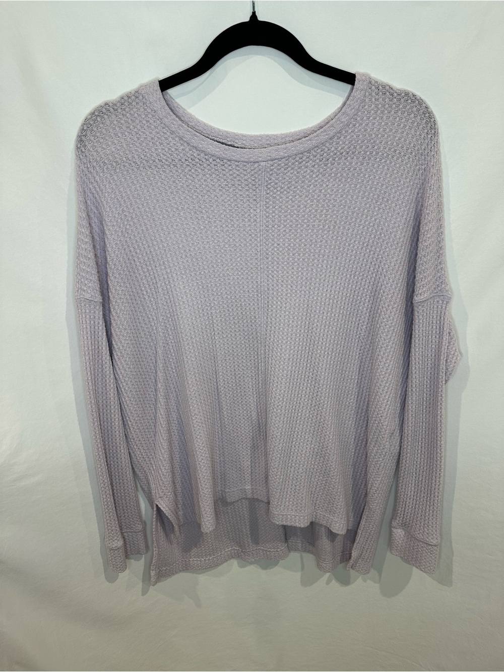 American Eagle Outfitters Light Lavender Waffle Knit Pullover